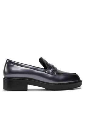 Calvin Klein Loafers Calvin Klein Rubber Sole Loafer W/Hw - Pearl HW0HW02002 Čierna