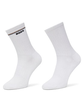 BOSS Dlhé ponožky BOSS 50502113 Biela