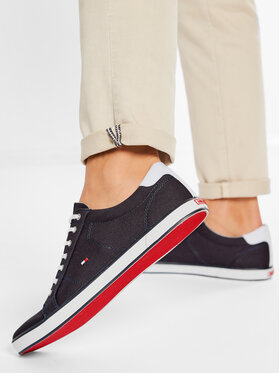 Tommy Hilfiger Sneakers aus Stoff Tommy Hilfiger Harlow 1D FM0FM00596 Dunkelblau