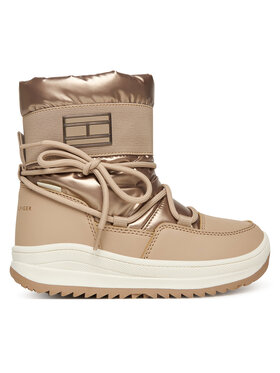 Tommy Hilfiger Śniegowce Tommy Hilfiger Snow Boot T3A5-34052-1474 S Beżowy