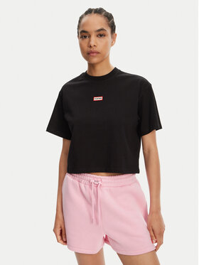 Hunter Hunter Футболка Leona HARW0070251 Чорний Boxy Fit