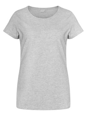 4F 4F T-Shirt 4FAW23TTSHF0906 Γκρι Slim Fit