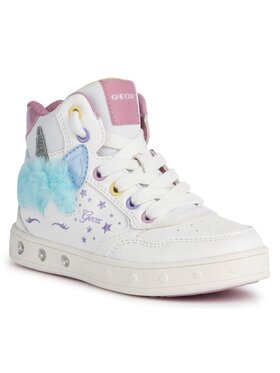 Geox Sneakersy Geox J Skylin Girl J368WC 054AS C0653 D Biela
