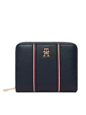Tommy Hilfiger Portafoglio Tommy Hilfiger Th Icon Med Za W/Flap Corp AW0AW18653 Blu scuro