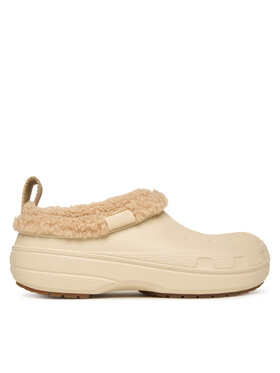 Crocs Шльопанці Crocs Classic Lined Shorty 211380 Écru