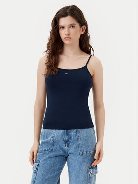 Tommy Jeans Tommy Jeans Top Essential DW0DW20675 Tamnoplava Slim Fit