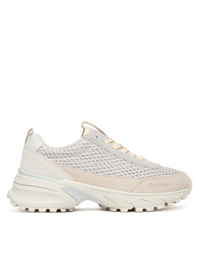 Calvin Klein Laisvalaikio batai Calvin Klein Hike Runner Lace Up Techmix YW0YW02030 Écru