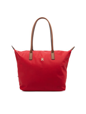 Tommy Hilfiger Kabelka Tommy Hilfiger Popette Tote AW0AW17711 Červená
