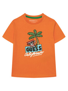 Guess Guess Camiseta N6GI12 K8HM4 Naranja Regular Fit