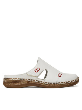 Rieker Klapki Rieker 46462-80 Biały
