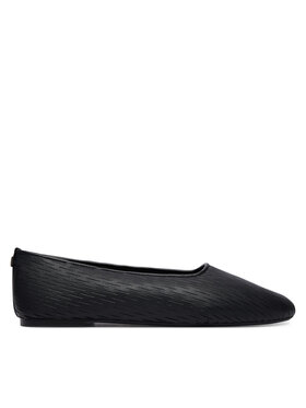 Calvin Klein Ballerinas Calvin Klein Oblique Ballerina Cut Lth HW0HW03033 Schwarz