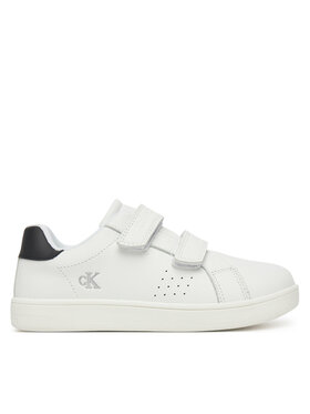 Calvin Klein Jeans Sneakersy Calvin Klein Jeans Low Cut Velcro Sneaker V1X9-82074-1355 S Bílá