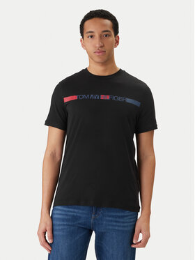 Tommy Hilfiger Tommy Hilfiger Camiseta Brand Love MW0MW42368 Negro Regular Fit