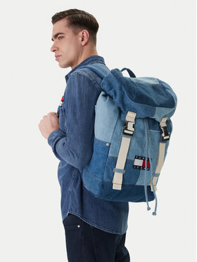 Tommy Jeans Zaino Tommy Jeans Tjm Denim Patchwork Backpack AM0AM14268 Blu