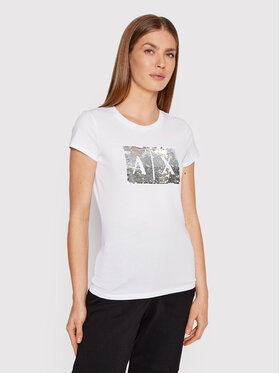 Armani Exchange Armani Exchange Футболка 8NYTDL YJ73Z 6110 Білий Slim Fit