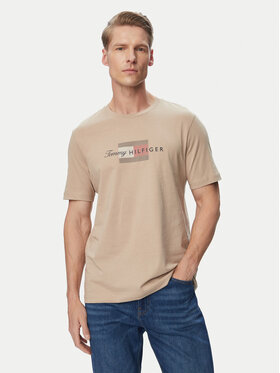 Tommy Hilfiger Tommy Hilfiger Camiseta MW0MW43226 Beis Regular Fit