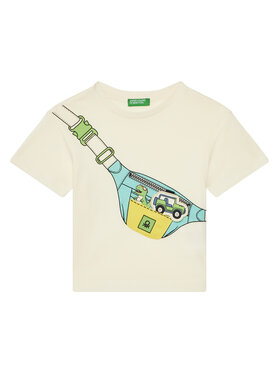 United Colors Of Benetton United Colors Of Benetton Marškinėliai 3I1XG10J6 Smėlio Regular Fit