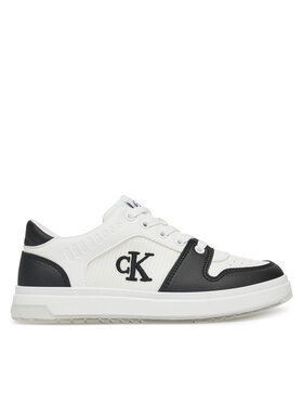 Calvin Klein Jeans Sneakersy Calvin Klein Jeans Low Cut Lace-Up Sneaker V3X9-82093-1697 S Bílá