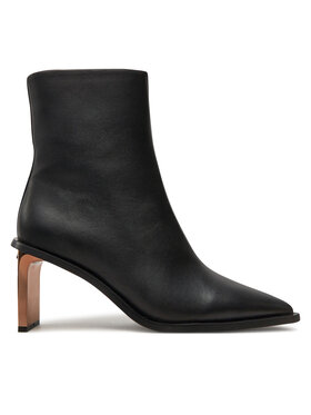 Calvin Klein Īsie zābaki Calvin Klein Ankle Boot 70 Lth HW0HW02092 Melns