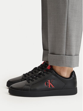 Calvin Klein Snīkeri Calvin Klein 3 Cupsole Derby Pu Smo HM0HM02458 Melns