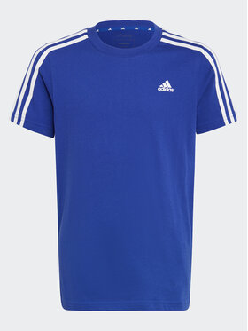 adidas adidas Majica Essentials 3-Stripes Cotton T-Shirt IC0604 Modra Regular Fit