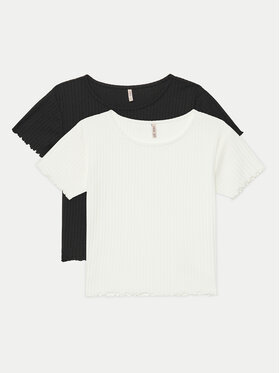 Kids ONLY Kids ONLY Комплект футболок Nella 15350065 Чорний Slim Fit