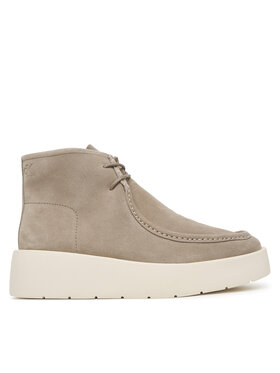 Calvin Klein Trzewiki Calvin Klein Flatf Lace Up Apr Cut Boot HW0HW03273 Beżowy