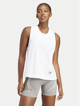 adidas by Stella McCartney adidas by Stella McCartney Топ IB6858 Білий Regular Fit