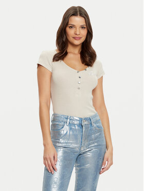 Guess Guess T-shirt W4RP47 K1814 Siva Regular Fit