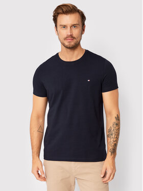 Tommy Hilfiger Tommy Hilfiger T-Shirt Core Stretch MW0MW27539 Dunkelblau Slim Fit