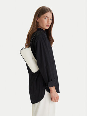 Calvin Klein Kabelka Calvin Klein Ck Canvas Small Shoulder Bag LV04F3347G Biela