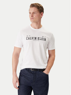 Calvin Klein Jeans Calvin Klein Jeans Camiseta Coll Word Graphic LV14RE817G Blanco Regular Fit