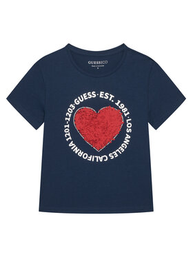 Guess Guess Футболка J6RI24 K6YW4 Cиній Regular Fit