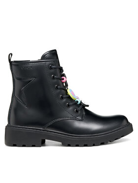 Geox Kotníková obuv Geox J Casey Girl J9420G 000CN C9240 M Černá