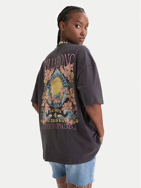 Billabong Billabong Camiseta Floral Rocker EBJZT00590 Negro Loose Fit