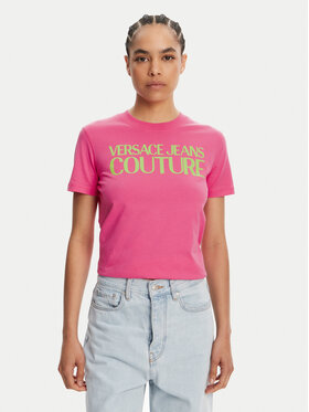 Versace Jeans Couture Versace Jeans Couture Футболка 78HAHE05 Рожевий Regular Fit