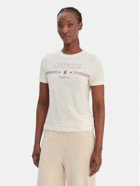 Guess Guess Футболка V6GI06 K2967 Écru Regular Fit