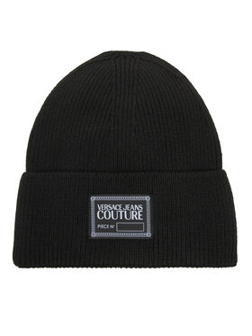 Versace Jeans Couture Шапкa Versace Jeans Couture Big Beanie 79YAZK50 Чорний