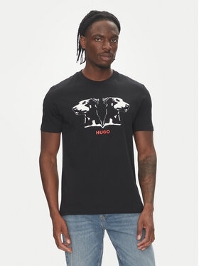 HUGO HUGO Футболка Dobero 50542734 Чорний Regular Fit