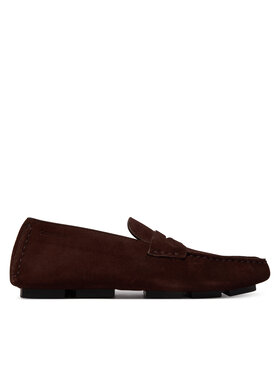 Calvin Klein Mokassins Calvin Klein Square Driver Suede HW0HW02844 Dunkelrot