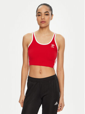 adidas adidas Топ adicolor 3-Stripes JD4615 Червоний Slim Fit