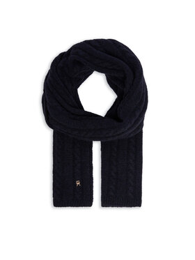 Tommy Hilfiger Šál Tommy Hilfiger Timeless AW0AW16990 Tmavomodrá