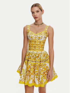 Dolce&Gabbana Dolce&Gabbana Топ F7W98T HH5EA Жовтий Regular Fit