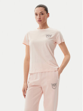 PINKO PINKO Футболка Nambrone 103320 A2G7 Рожевий Regular Fit