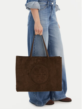 Tory Burch Сумка Tory Burch Ella Suede Tote 170980 Коричневий