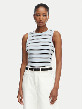Tommy Hilfiger Tommy Hilfiger Marškinėliai Multistripe WW0WW50025 Mėlyna Slim Fit