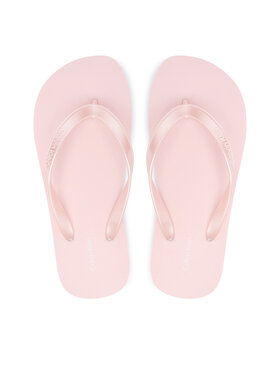 Calvin Klein Zehentrenner Calvin Klein Flip Flop Tpu Metallic HW0HW02956 Hellrosa