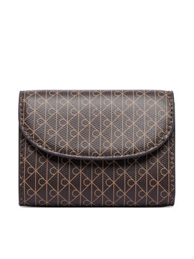 Calvin Klein Cartera Calvin Klein Emblem Aop Flap Coin Wallet LV04F1226G Marrón