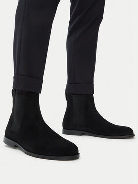 Calvin Klein Ghete Jodhpur Calvin Klein Ess Rubber Chelsea Su HM0HM02055 Negru