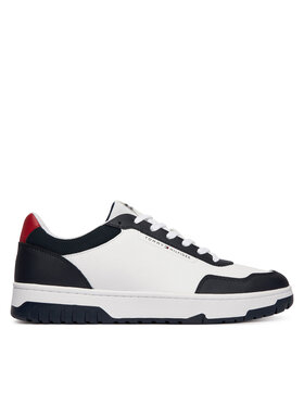 Tommy Hilfiger Sneakersy Tommy Hilfiger Basket Core Lite Lth Block FM0FM05713 Biały